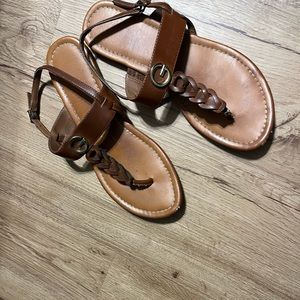 Guess brand flip flops